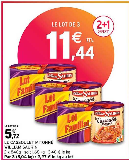 le cassoulet mitonné william saurin