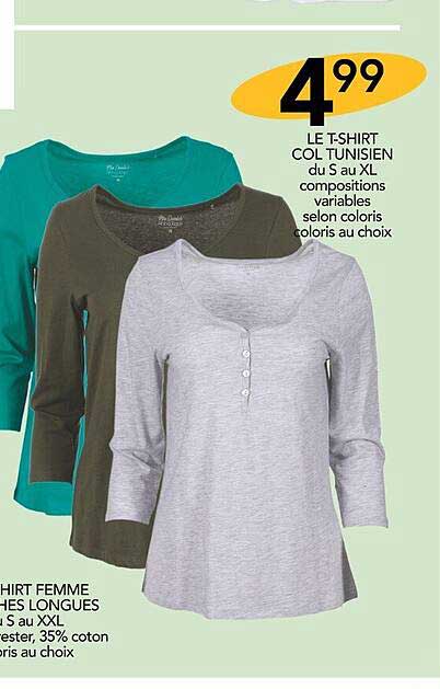 le t-shirt col tunisien