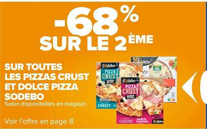 Les Pizzas Crust Et Dolce Pizza Sodebo