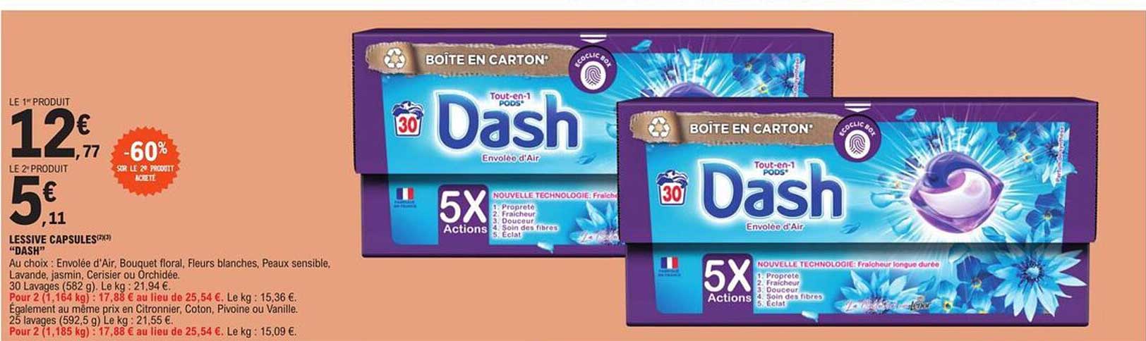 Lessive Capsules "dash"