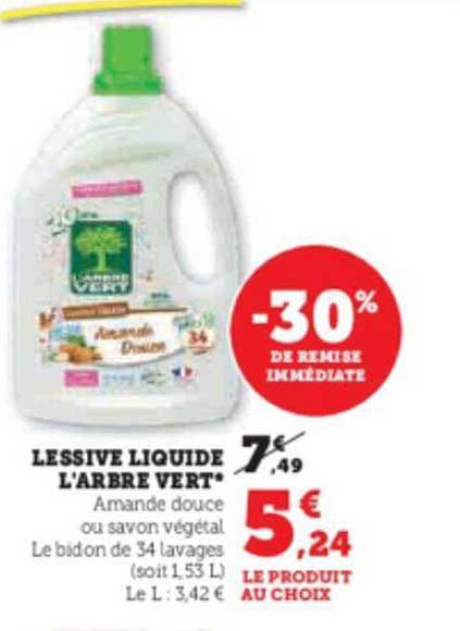 lessive liquide l'arbre vert