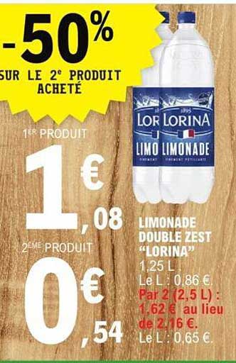 limonade double zest "lorina"