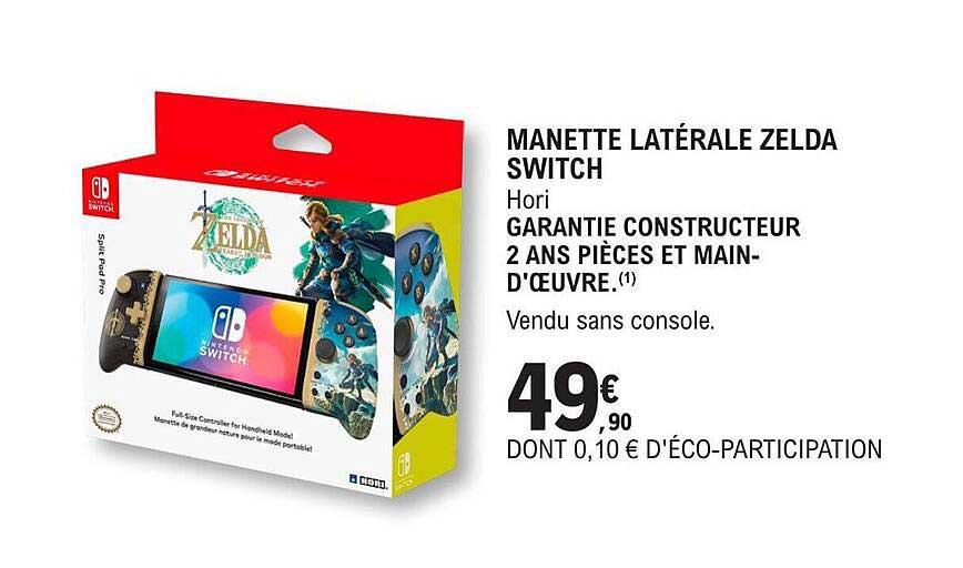 manette latérale zelda switch