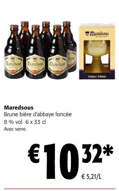 maredsous brune bière d'abbaye foncée
