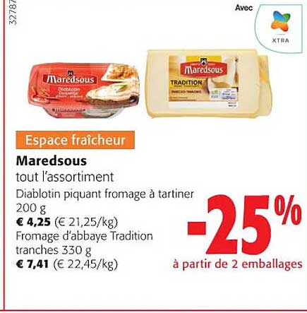 maredsous tout l'assortiment diablotin piquant fromage à tartiner ou fromage d'abbaye tradition tranches