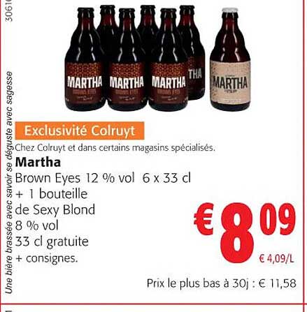 martha brown eyes 12 % vol