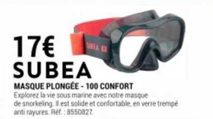 masque plongée - 100 confort subea