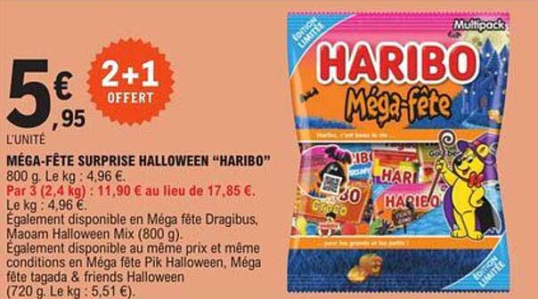 Méga-fête Surprise Halloween "haribo"