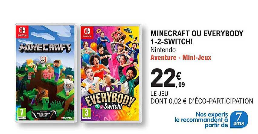 minecraft ou everybody 1-2-switch !