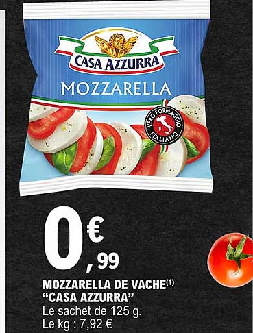 mozzarella de vache "casa azzurra"