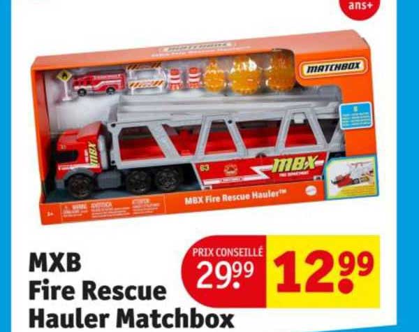mxb fire rescue hauler matchbox
