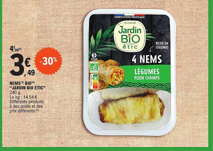 Nems Bio "jardin Bio étic"