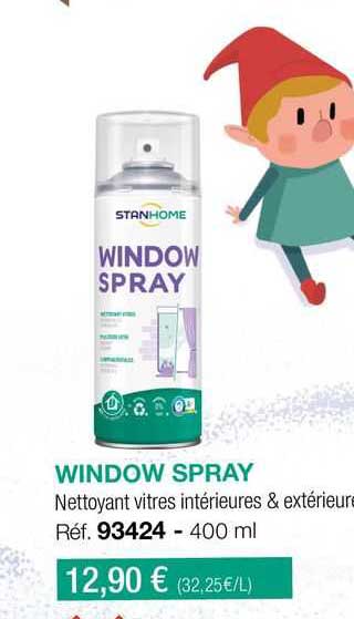 nettoyant vitres intérieures & extérieure window spray