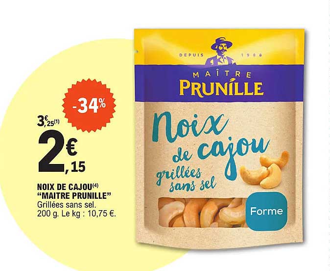 noix de cajou "maitre prunille"