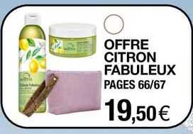 offre citron fabuleux