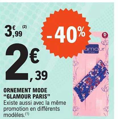 Ornement Mode "glamour Paris"