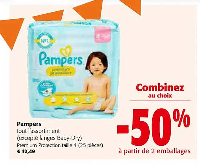 pampers tout l'assortiment