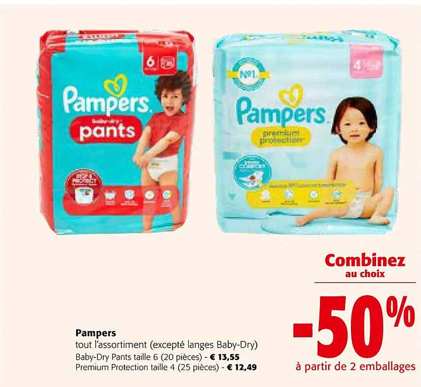 pampers tout l'assortiment