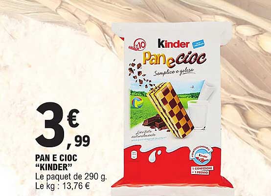 pan e cioc "kinder"