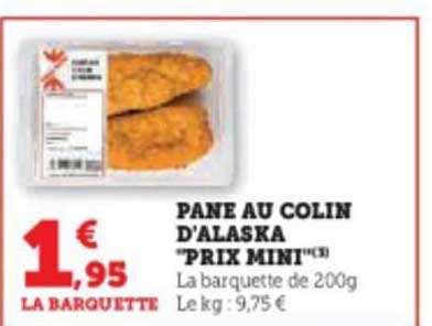 pané au colin d'alaska "prix mini"