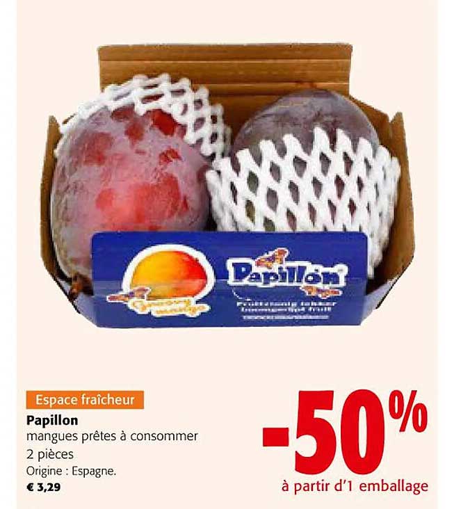 papillon mangues pretes a consommer