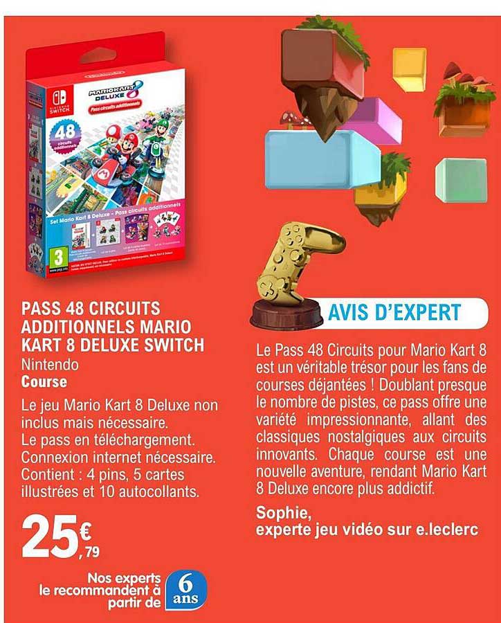 pass 48 circuits additionnels mario kart 8 deluxe switch