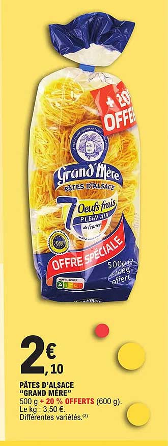 pâtes d'alsace "grand mère"