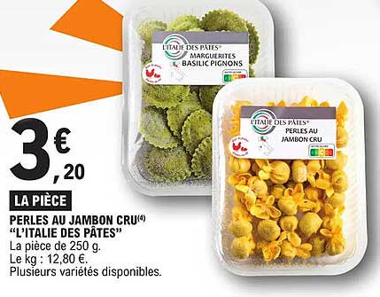 perles au jambon cru "l'italie des pâtes"