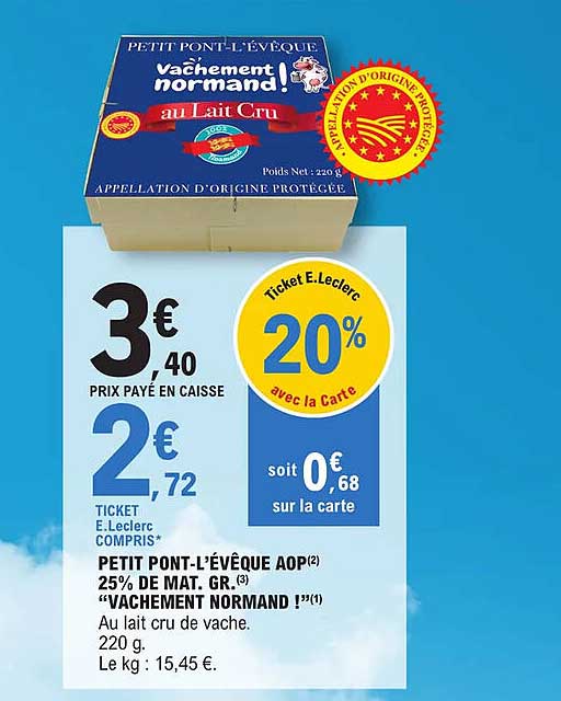 petit pont-l'évêque aop "vachement normand !"
