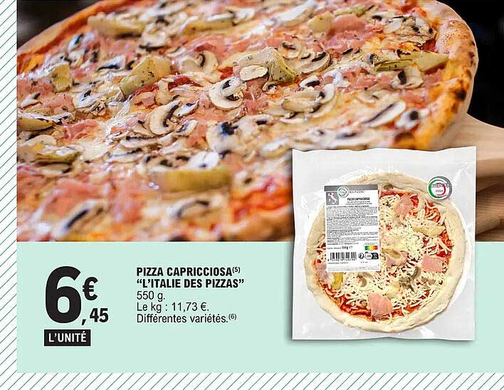 pizza capricciosa "l'italie des pizzas"