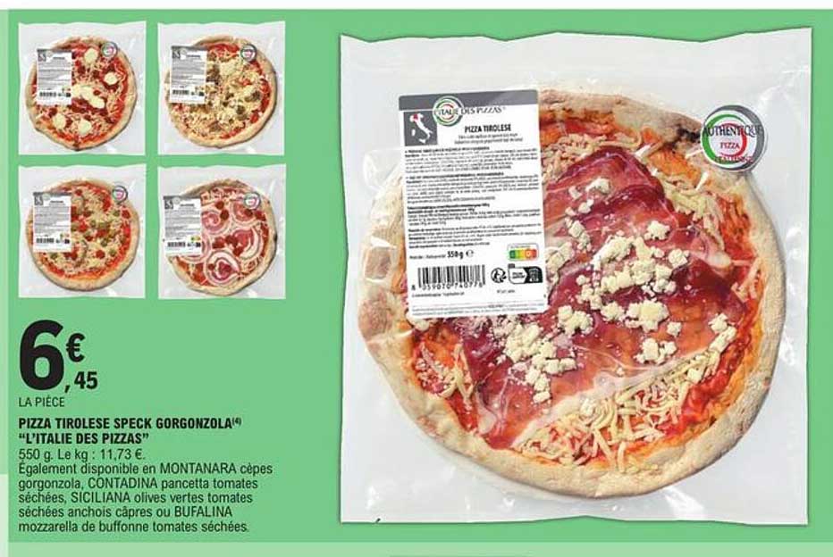 pizza tirolese speck gorgonzola "l'italie des pizzas"