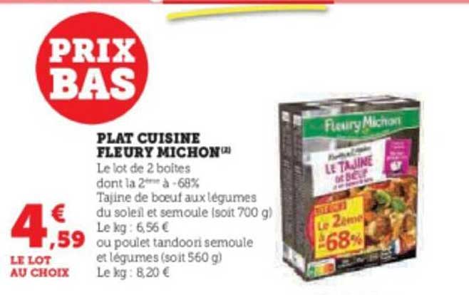 plat cuisiné fleury michon