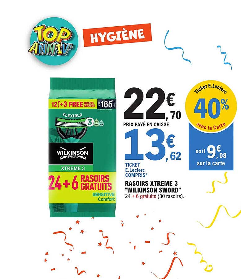 rasoirs xtreme 3 "wilkinson sword"