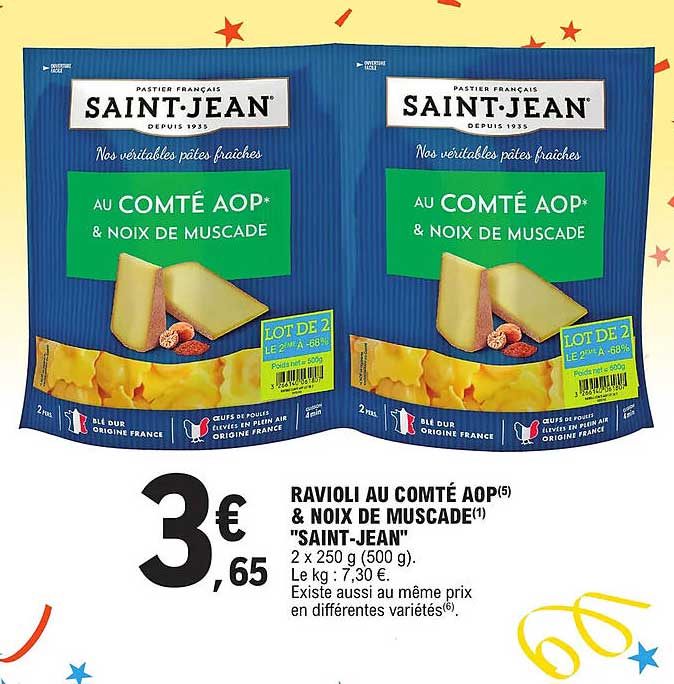 ravioli au comté aop & noix de muscade "saint jean"