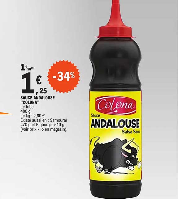 sauce andalouse "colona"