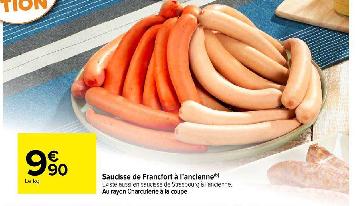 saucisse de francfort à l'ancienne