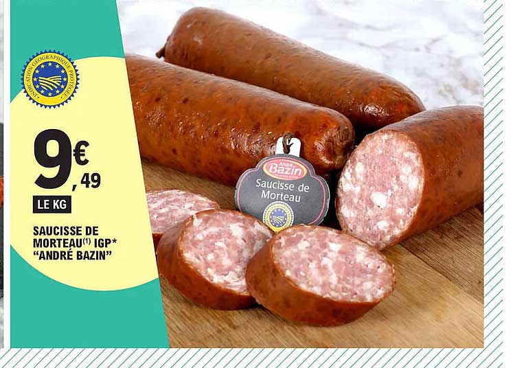 saucisse de morteau igp "andré bazin"