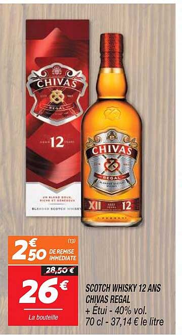 scotch whisky 12 ans chivas régal