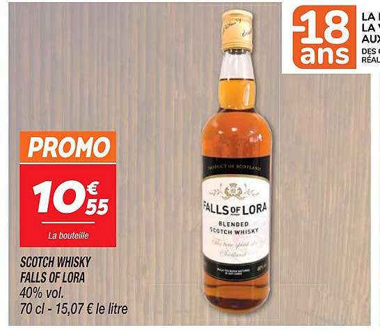 scotch whisky falls of lora 40% vol
