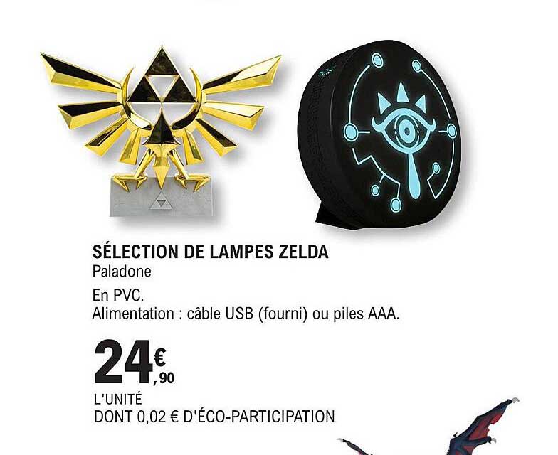 sélection de lampes zelda
