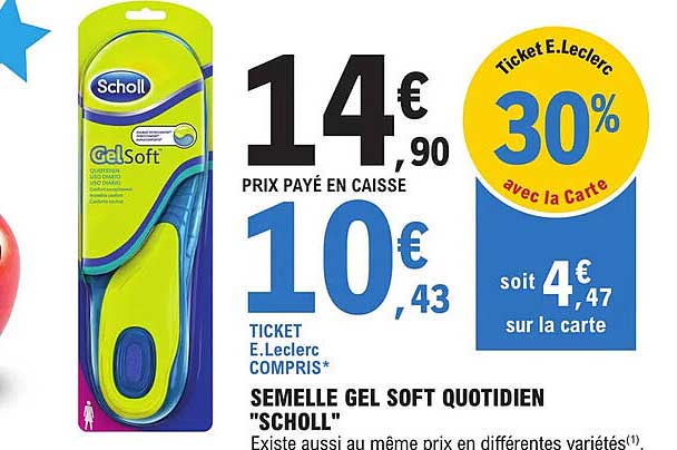 semelle gel soft quotidien "scholl"