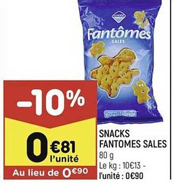 snacks fantômes salés