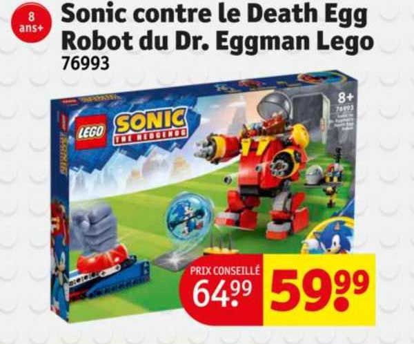 sonic contre le death egg robot du dr. eggman lego