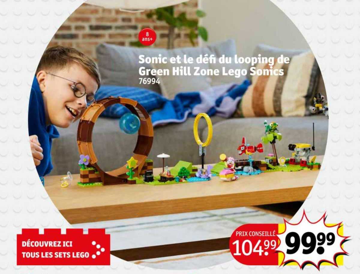 sonic et le défi du looping de green hill zone lego sonics