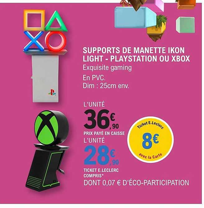 supports de manette ikon light - playstation ou xbox
