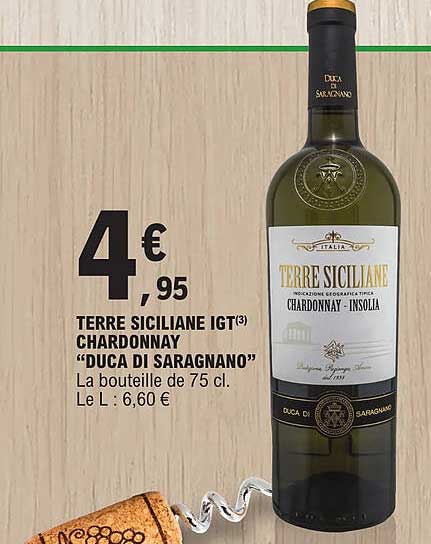 terre siciliane igt chardonnay "duca di saragnano"