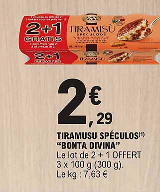 tiramusu spéculos "bonta divina"