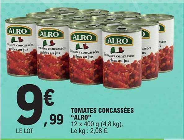 tomates concassées "alro"