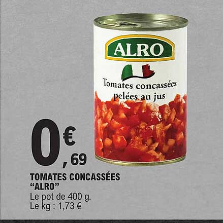 tomates concassées "alro"
