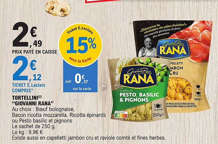 tortellini "giovanni rana"